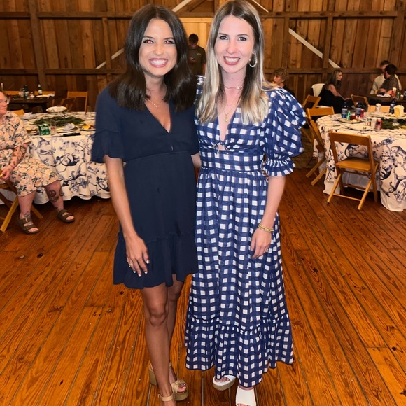 Cleobella Morina Ankle Dress in Painterly Gingham - Picture 2 of 3